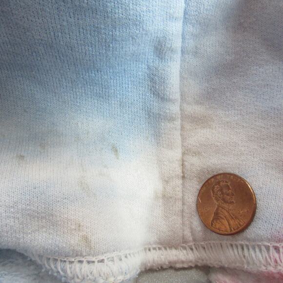 Gildan Hoodie Women Small Tie Dye Sweatshirt Chincoteague VA Grunge Poverty Chic - Picture 6 of 13